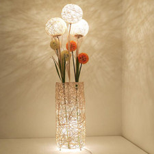 Stehlampe vintage rattan - stehlampe,