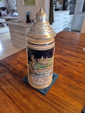 Bierkrug mit Zinndeckel