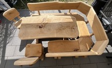 Garten-Sitzgarnitur Eiche massiv