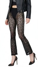 Damen Netz-Leggings mit Schlag