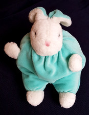 witziges Kuscheltier ? HASE ? Plüschtier-Kissen Türkis Weiß TOP