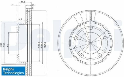 Bremsscheibe delphi bg2779 - bremsscheibe,