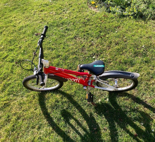 Woom kinderfahrrad rot mit - 2,