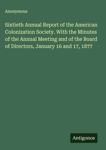 Anonymous sixtieth annual - anonymous,