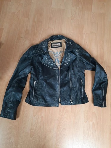 Damen lederjacke bikerjacke - damen,