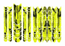Rahmenaufkleber set neon - set,