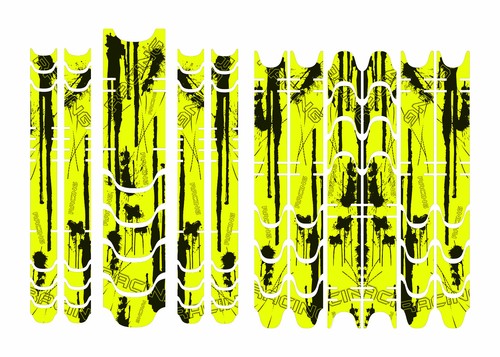 Rahmenaufkleber set neon - set,