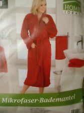 Home Ideas Mikrofaser - Bademantel  Farbe Rot Größe  L   Neu