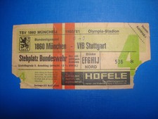 80/81 Ticket 1860 München VFB