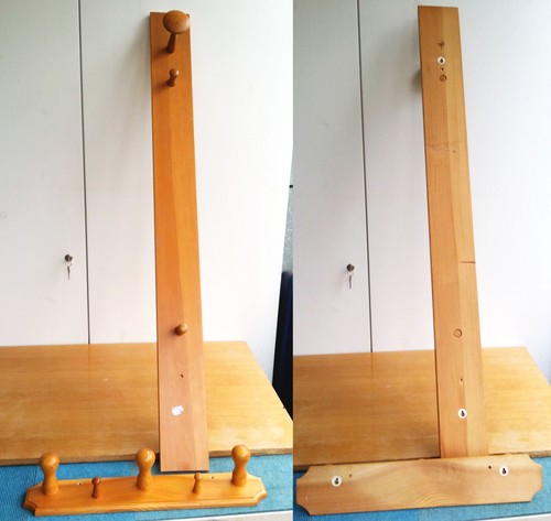 Holz garderobe unbenutzt - holz-,