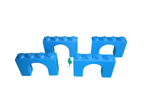 Lego 6182 bogenstein blau - 4x,