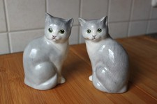 Katze-Pärchen, Porzellan Just