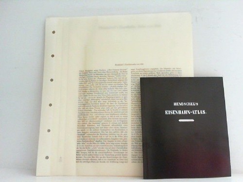 Hendschel eisenbahn atlas - hendschel´s,