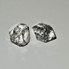 2 x Herkimer Diamant Quarz
