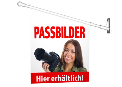 Werbefahne passbilder - werbefahne,