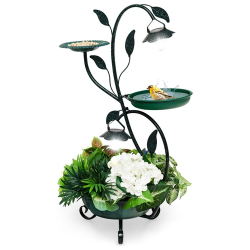 Vogeltränke mit blumentopf - mit,