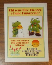 Seltene Werbung Ferrero Kinder Ü-Ei LA SIMPATICHE RANOPLA #2 Italien 1993