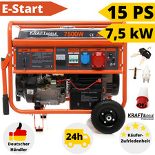 Stromerzeuger Benzin Stromaggregat Notstromaggregat E-Start Stromgenerator 15 PS