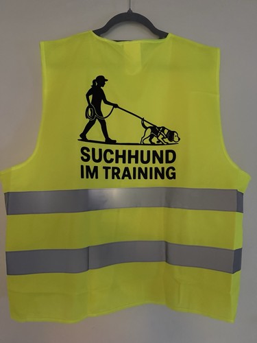 Warnweste für mantrailing - warnweste,