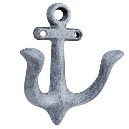 Wandhaken anker cm grau - wandhaken,