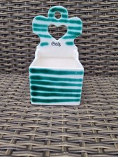 Gmundner Keramik Grüngeflammt Salzschütte / Salzfass ohne Deckel ca. 18 cm Hoch