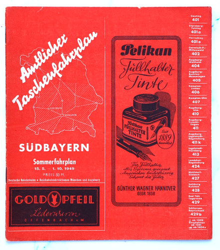 Deutsche reichsbahn kursbuch - reichsbahn,
