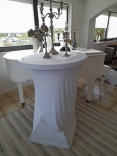 10 Stehtisch Hussen Hochzeit Fest Party Tisch Abdeckung Tischdecke