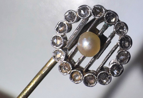 Antike krawattennadel platin - krawattennadel, /