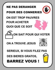 AUFKLEBER NICHT STÖREN