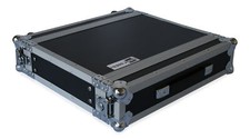 Flightcase 2HE 35cm 19" Butterfly Verschluss Schienen vorne+hinten Effekt Rack