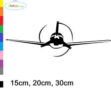 Flugzeug Aufkleber Auto und Wandtattoo Pilot Motor Flieger Decal Sticker 151/6