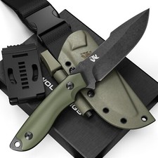 Gebraucht:Wolfgangs Outdoor-Messer AMBULO Kydex Holster D2 Stahl Feuerstarter