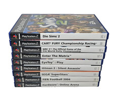 Konvolut 9 PS2 Spiele Sammlung Sony Playstation 2 Die Sims Sonic FIFA Bundle