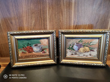 2x Gobelin Stickbilder alt um