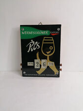 DDR Brauerei Bier- Reklame Drehkalender - VEB Wernesgrüner Pils - Glas-Kalender