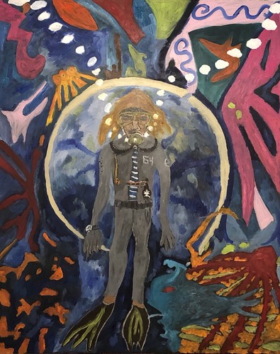 Original ölgemälde deep sea - original,