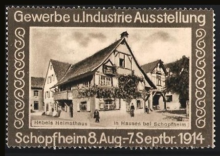 Reklamemarke schopfheim - reklamemarke,