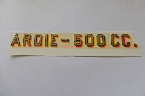 Ardie 500cc schriftzug - 500cc,