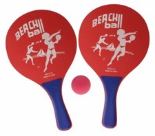 Beachball Set Beachballset 2 Schläger Rackets 1 Ball Strand Spielzeug Sonne Meer