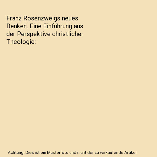Franz rosenzweigs neues - franz,