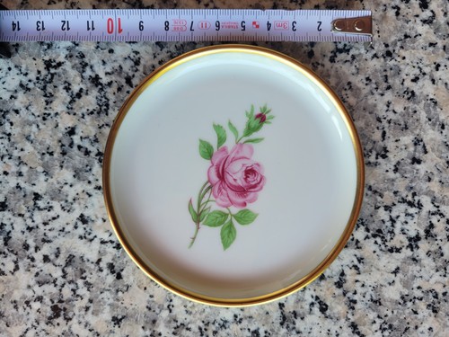 Meissen rote rose runde - meissen,