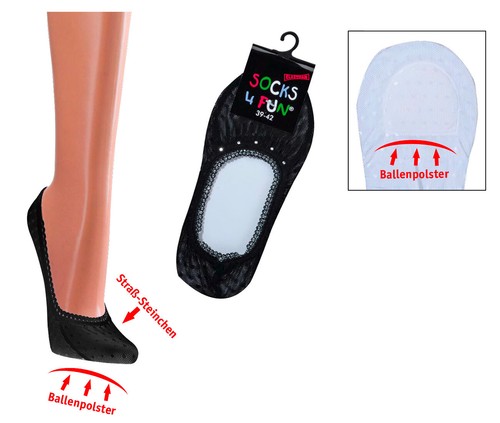 Damen ballerina füßlinge - ballerina,