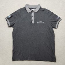 BMW Herren Motorsport Polo Shirt L Hemd 3er 5er Grau 50 Jahre Cockpitfertigung