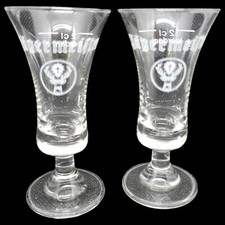 2 Jägermeister Schnapsgläser 2 cl Stielglas Shot Leerdam Schnaps Glas Likörglas