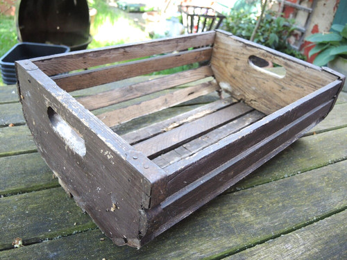 Alter erntekorb holz - alter,