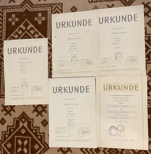 Konvolut ddr urkunden - ddr,