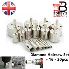 DIAMANTBOHRER FLIESEN GLASSCHNEIDER MARMOR KERAMIK LOCHW SET WERKZEUGE 16 STCK. 30 STCK.