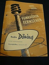 Prospekt Heft Radio Dörig