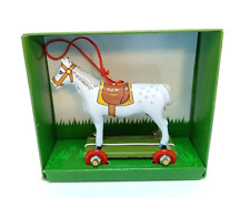 Blechspielzeug - Pferd weiß zum hängen - Schylling PENNY TOY - Baumschmuck