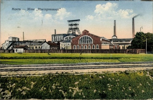 Moers niederrhein mine - ak,